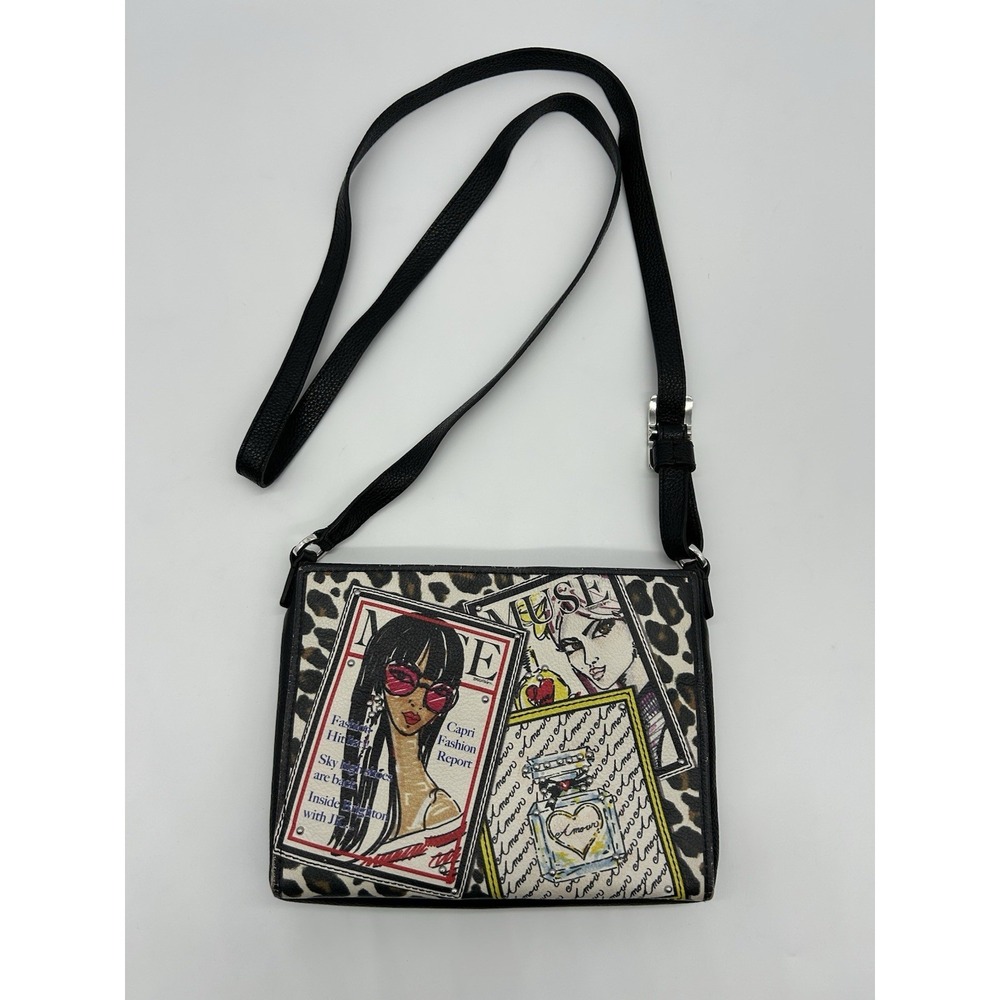 Brighton Fashionista Muse City Organizer Crossbody Bag Tom Clancy‎ Leather RARE
